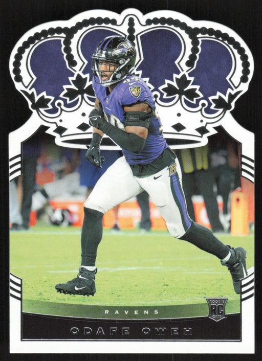 Odafe Oweh 2021 Panini Chronicles Crown Royale Rookies # CR-36 RC Die-Cut Baltimore Ravens - Collectible Craze America