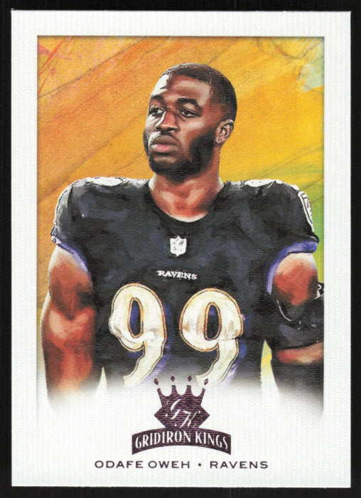 Odafe Oweh 2021 Panini Chronicles Gridiron Kings # GK-40 RC Pink Baltimore Ravens - Collectible Craze America