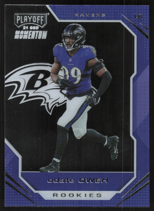 Odafe Oweh 2021 Panini Chronicles Playoff Momentum Rookies # PMR-37 RC Baltimore Ravens - Collectible Craze America