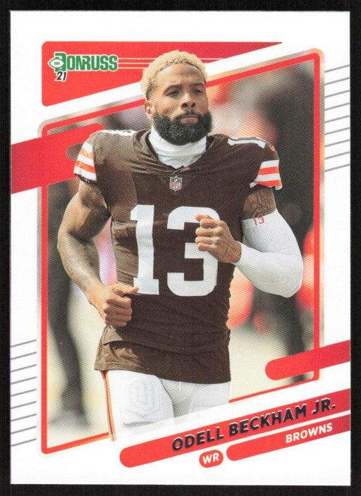 Odell Beckham Jr. 2021 Donruss Football # 198 Cleveland Browns Image Variation Base - Collectible Craze America