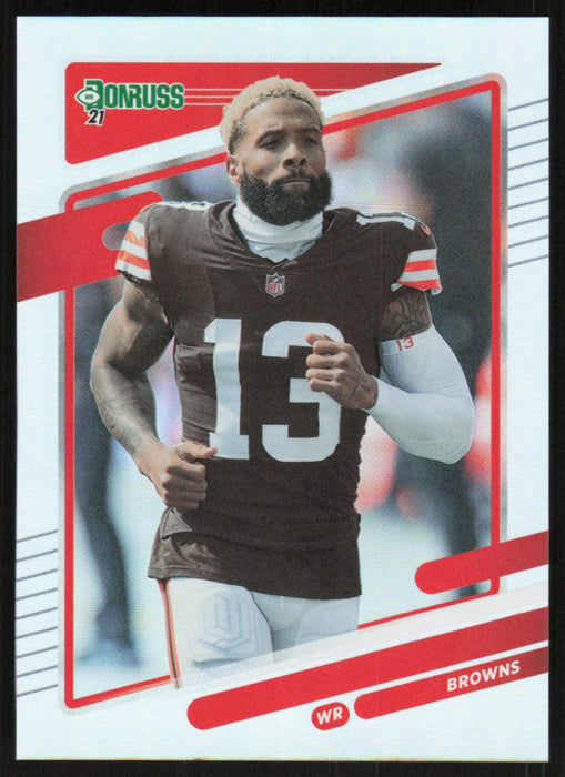 Odell Beckham Jr. 2021 Donruss Football # 198 No Name Silver Foil Cleveland Browns - Collectible Craze America