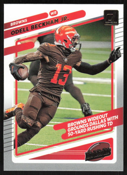 Odell Beckham Jr 2021 Donruss Highlights # HI-8 Cleveland Browns - Collectible Craze America