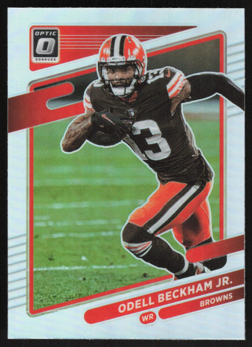 Odell Beckham Jr. 2021 Donruss Optic # 138 Silver Prizm Cleveland Browns - Collectible Craze America