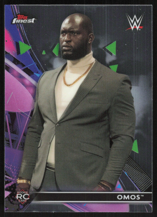 Omos 2021 Topps Finest WWE # 28 RC - Collectible Craze America