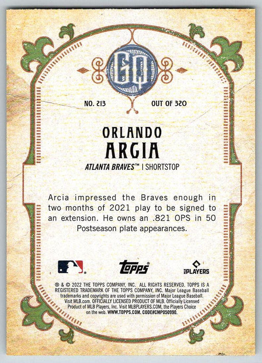 Orlando Arcia 2022 Topps Gypsy Queen # 213 San Francisco Giants - Collectible Craze America