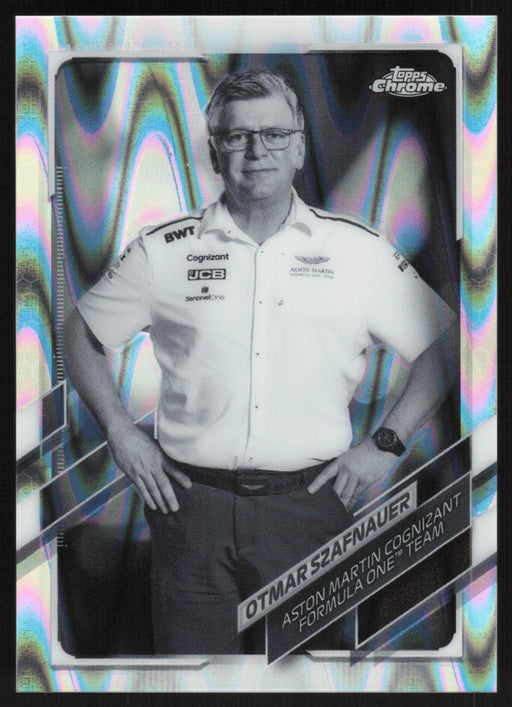 Otmar Szafnauer 2021 Topps Chrome Formula 1 # 91 B&W RayWave - Collectible Craze America