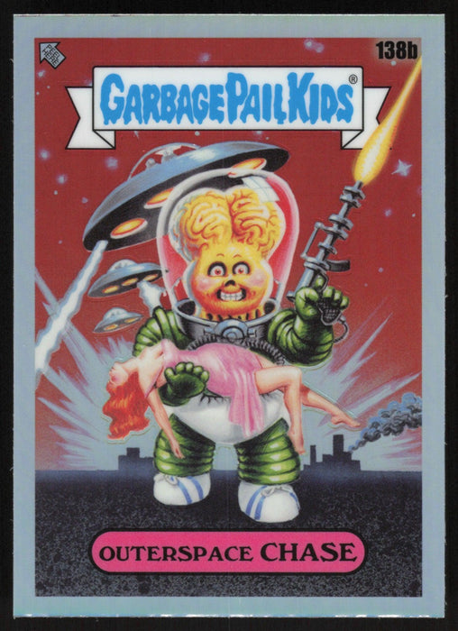 Outerspace CHASE 2021 Topps Chrome Garbage Pail Kids Original Series 4 # 138B Refractor - Collectible Craze America