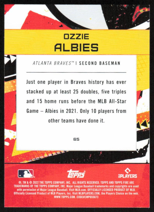 Atlanta Braves: Ozzie Albies 2022 Poster - Officially Licensed MLB