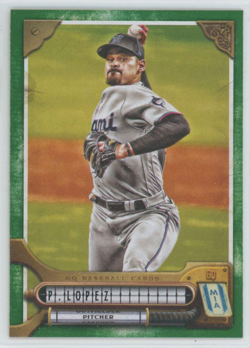 Pablo Lopez 2022 Topps Gypsy Queen # 150 Green Border Miami Marlins - Collectible Craze America