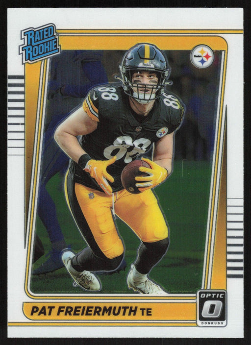 Pat Freiermuth 2021 Donruss Optic Rated Rooke # 232 RC Pittsburgh Steelers Base - Collectible Craze America