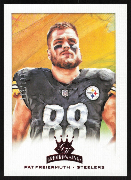 Pat Freiermuth 2021 Panini Chronicles Gridiron Kings # GK-23 RC Red 112/199 Pittsburgh Steelers - Collectible Craze America