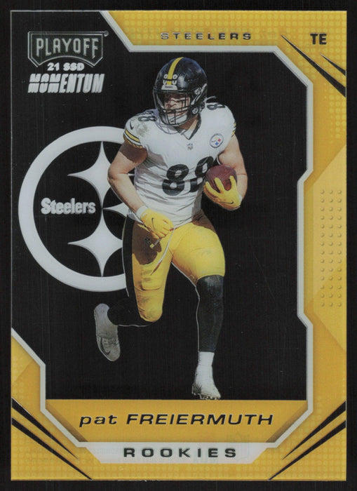 Pat Freiermuth 2021 Panini Chronicles Playoff Momentum Rookies # PMR-16 RC Pittsburgh Steelers - Collectible Craze America