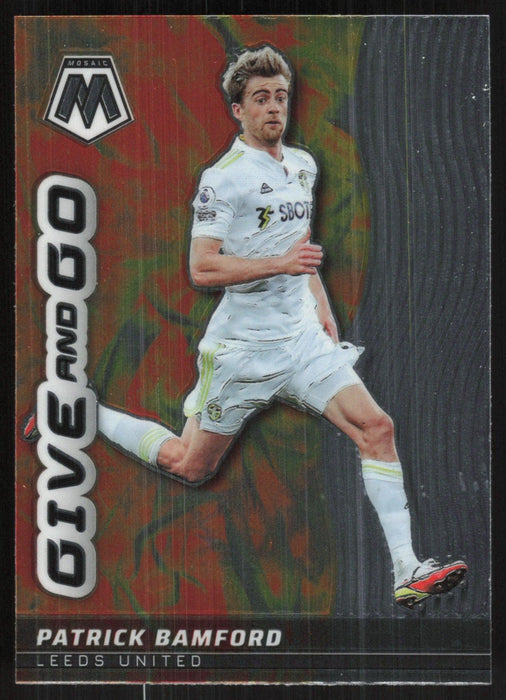 Patrick Bamford 2021 Panini Mosaic Premier League # 25 Give and Go Leeds United - Collectible Craze America