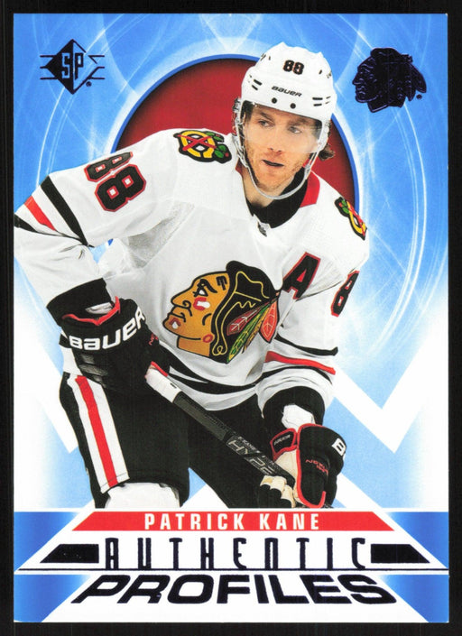 Patrick Kane 2020 SP Hockey Authentic Profiles # AP-16 Blue Chicago Blackhawks - Collectible Craze America