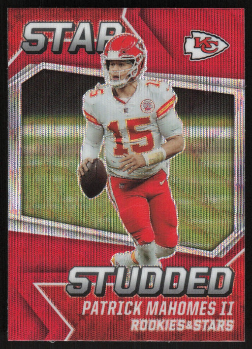 Patrick Mahomes II 2021 Panini Rookies & Stars # SS-11 Star Studded Red Wave Kansas City Chiefs - Collectible Craze America