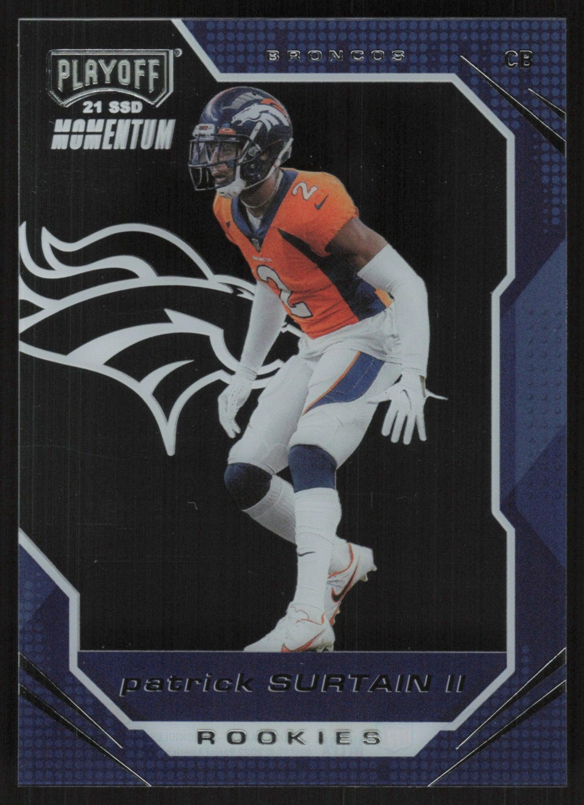 Patrick Surtain II Denver Broncos Fanatics Exclusive Parallel Panini Instant NFL Week 12 Intercepts Two Including Pick 6 Single Rookie Trading Card 