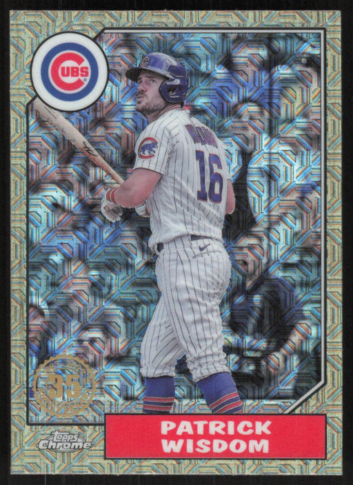 Patrick Wisdom 2022 Topps Update Chrome Silver Pack Mojo # T87CU-64 Chicago Cubs - Collectible Craze America