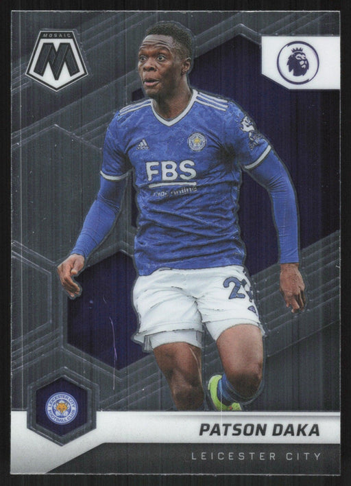 Patson Daka 2021 Panini Mosaic Premier League # 27 Leicester City Base - Collectible Craze America