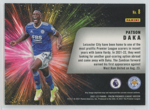 Patson Daka 2021 Panini Prizm Premier League Soccer # 8 - Collectible Craze America