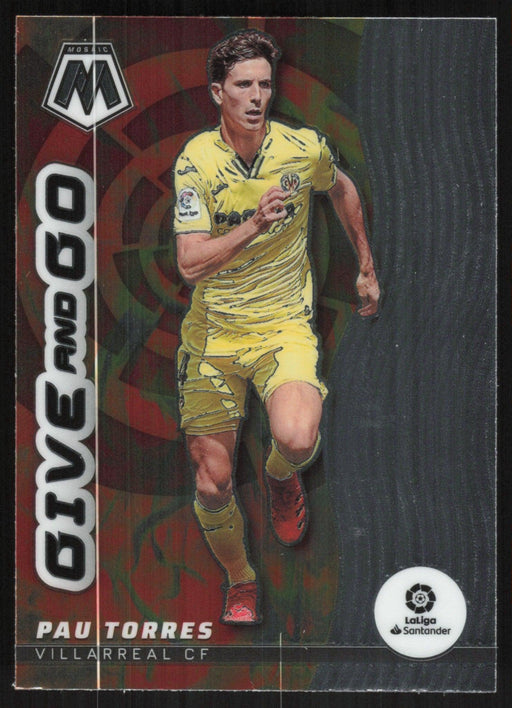 Pau Torres 2021 Panini Mosaic La Liga # 30 Give and Go Villarreal CF - Collectible Craze America