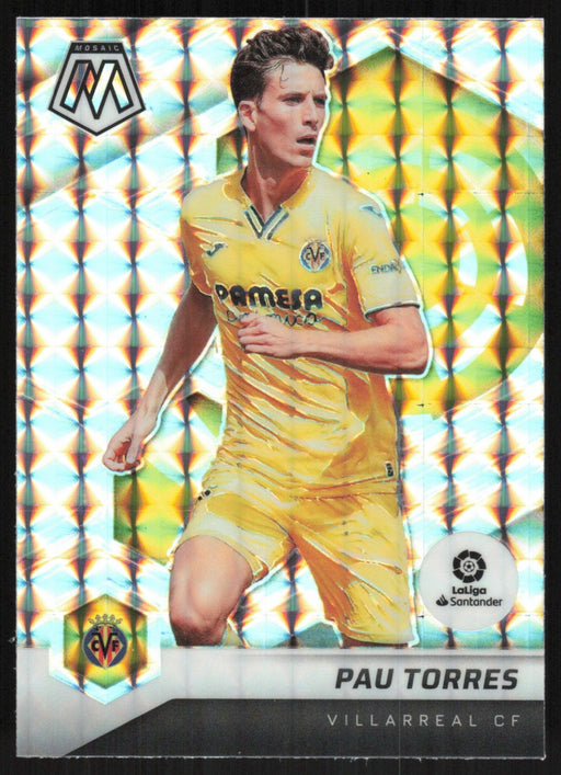 Pau Torres 2021 Panini Mosaic La Liga # 96 Mosaic Prizm Villarreal CF - Collectible Craze America