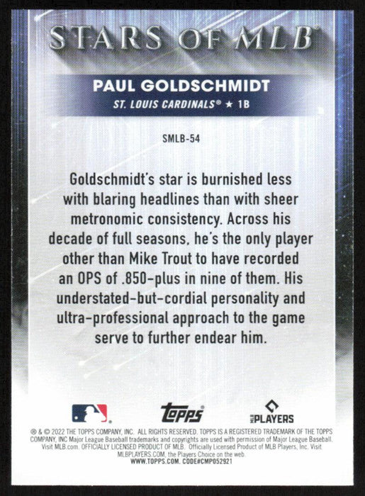 Paul Goldschmidt 2022 Topps Series 2 # SMLB-54 Stars of MLB St. Louis Cardinals - Collectible Craze America