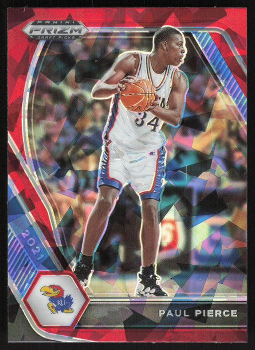 Paul Pierce 2021 Panini Prizm Draft Picks # 89 Red Ice Prizm Kansas Jayhawks - Collectible Craze America