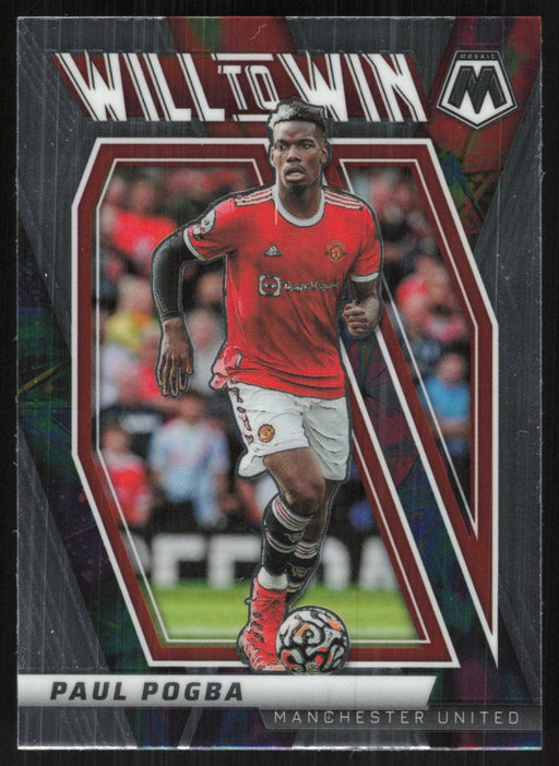 Paul Pogba 2021 Panini Mosaic Premier League # 35 Will to Win Manchester United - Collectible Craze America