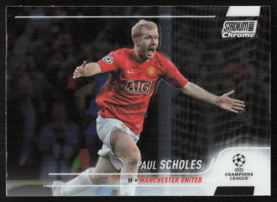 Paul Scholes 2021 Topps Stadium Club Chrome UEFA Champions League # 62 Manchester United Base - Collectible Craze America