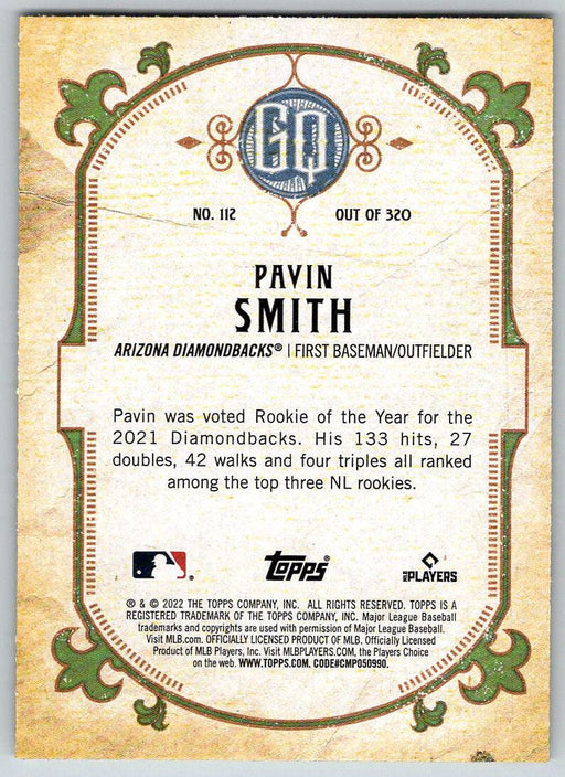 Pavin Smith 2022 Topps Gypsy Queen # 112 Arizona Diamondbacks - Collectible Craze America