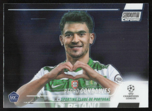 Pedro Gonçalves 2021 Topps Stadium Club Chrome UEFA Champions League # 34 RC Sporting Clube de Portugal Base - Collectible Craze America