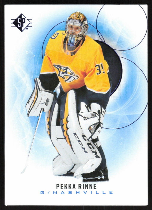 Pekka Rinne 2020 SP Hockey # 21 Nashville Predators Blue Parallel - Collectible Craze America