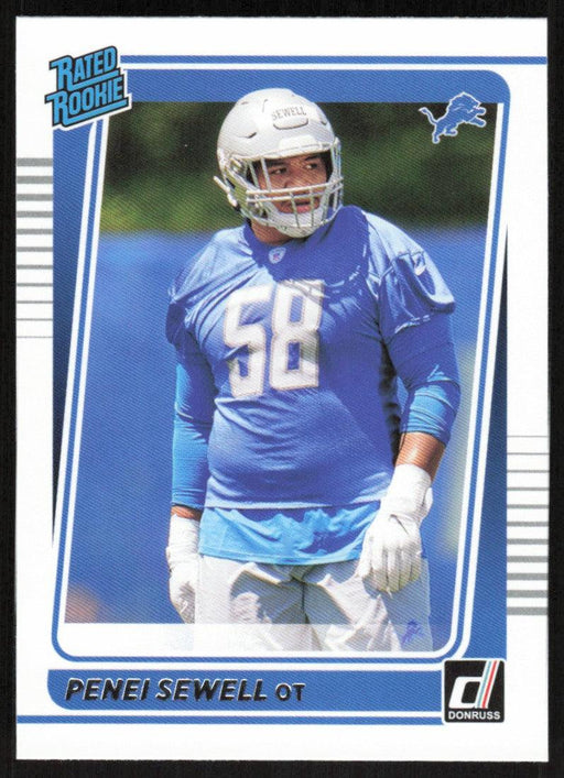 Penei Sewell 2021 Donruss Football # 328 RC Detroit Lions Rated Rookie Base - Collectible Craze America