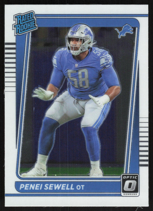 Penei Sewell 2021 Donruss Optic Rated Rooke # 260 RC Detroit Lions Base - Collectible Craze America