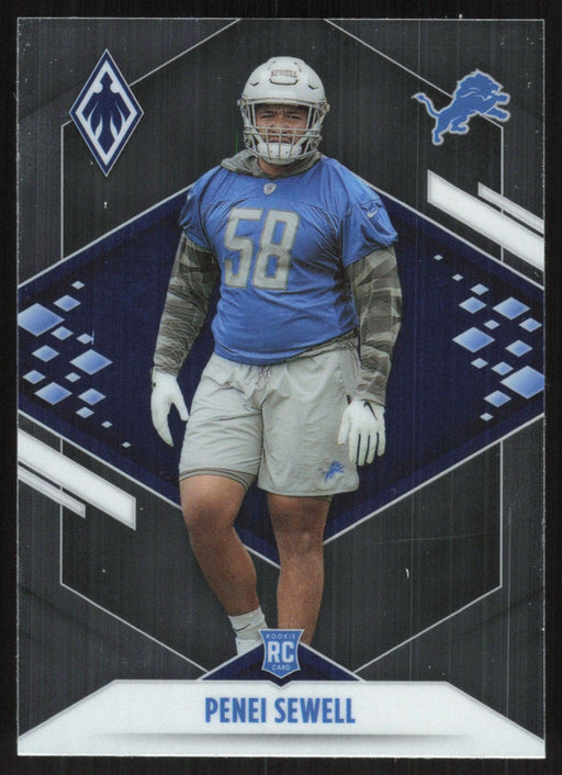 Penei Sewell 2021 Panini Phoenix Football # 143 RC Detroit Lions Base - Collectible Craze America