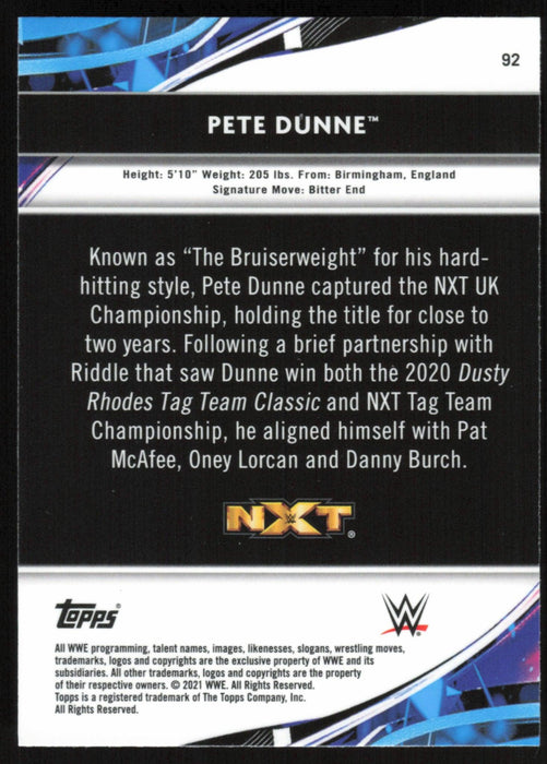 Pete Dunne 2021 Topps Finest WWE # 92 - Collectible Craze America