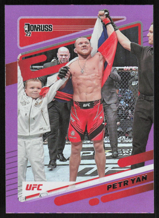 Petr Yan 2022 Panini Donruss UFC # 86 Purple Flood Bantamweight - Collectible Craze America