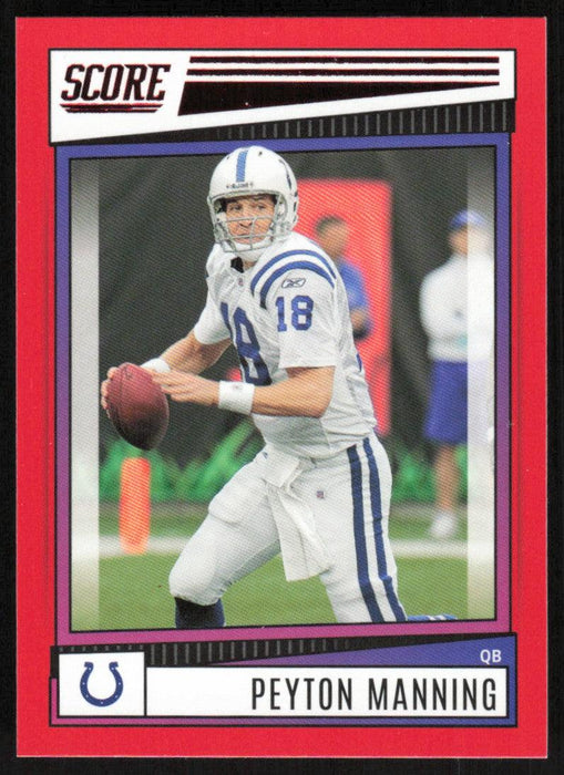 Peyton Manning 2022 Panini Score Football # 16 Red Indianapolis Colts - Collectible Craze America