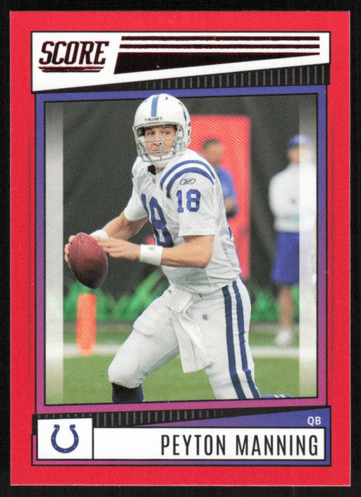 Peyton Manning 2022 Panini Score Football # 16 Red Indianapolis Colts - Collectible Craze America