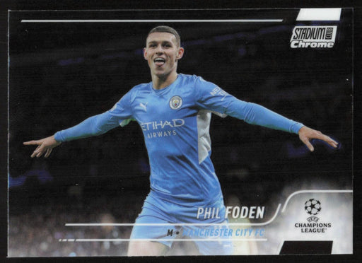 Phil Foden 2021 Topps Stadium Club Chrome UEFA Champions League # 47 Manchester City FC Base - Collectible Craze America