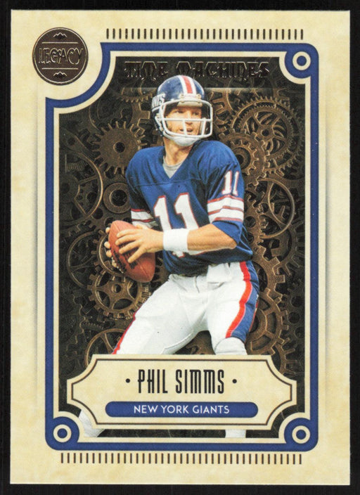 Phil Simms 2022 Panini Legacy Time Machines # TM-18 New York Giants - Collectible Craze America