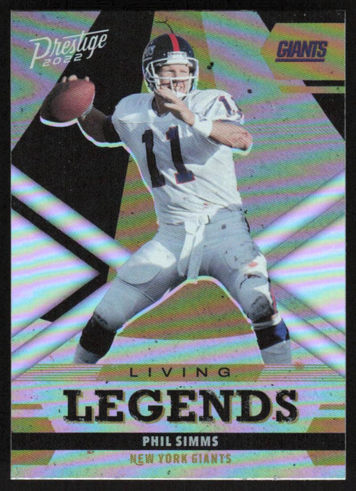 Phil Simms 2022 Panini Prestige Living Legends # LL-19 Insert New York Giants - Collectible Craze America