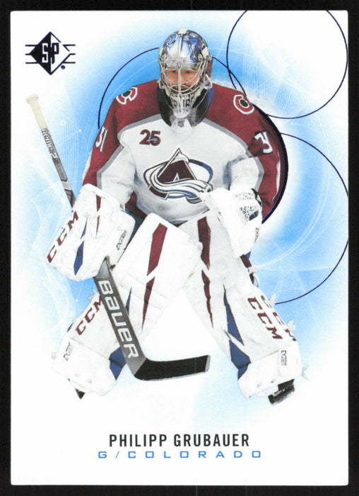 Philipp Grubauer 2020 SP Hockey # 70 Colorado Avalanche Blue Parallel - Collectible Craze America