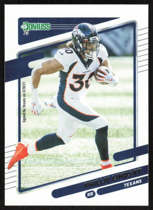 Phillip Lindsay 2021 Donruss Football # 183 Houston Texans Base - Collectible Craze America