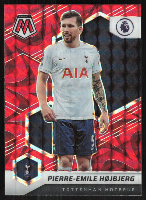 Pierre-Emile Hojbjerg 2021 Panini Mosaic Premier League # 109 Red Prizm Tottenham Hotspur - Collectible Craze America