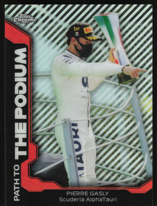 Pierre Gasly 2021 Topps Chrome Formula 1 Path to the Podium # PTP-PG Insert - Collectible Craze America