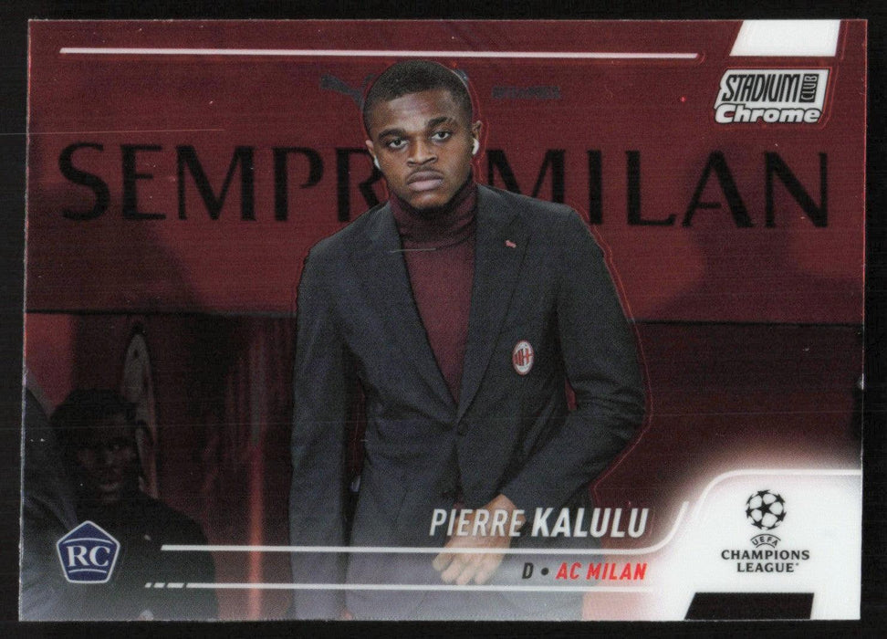 Pierre Kalulu 2021 Topps Stadium Club Chrome UEFA Champions League # 20 RC AC Milan Base - Collectible Craze America