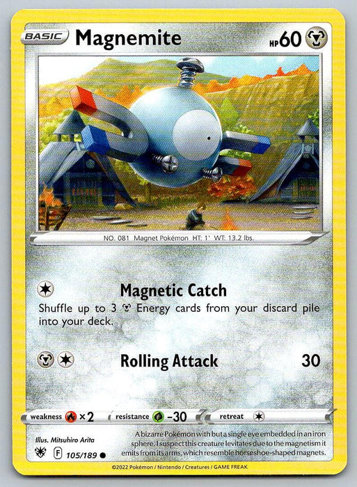 Pokemon Sword & Shield Astral Radiance 105/189 Magnemite - Collectible Craze America