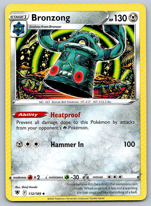 Pokemon Sword & Shield Astral Radiance 112/189 Bronzong - Collectible Craze America