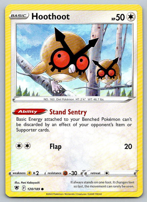 Pokemon Sword & Shield Astral Radiance 120/189 Hoothoot - Collectible Craze America